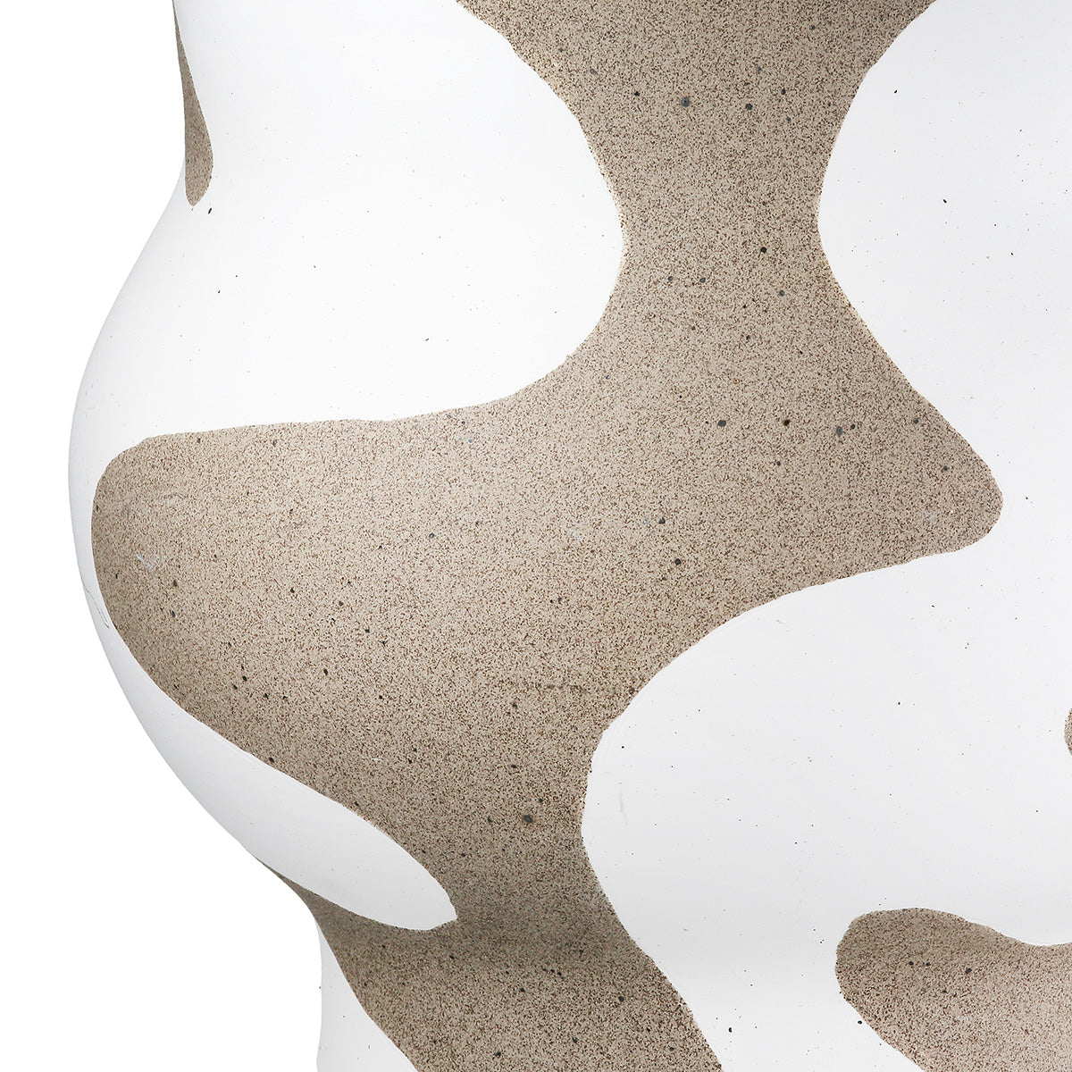 Areno Ronde Vaas Beige-Wit 20 cm