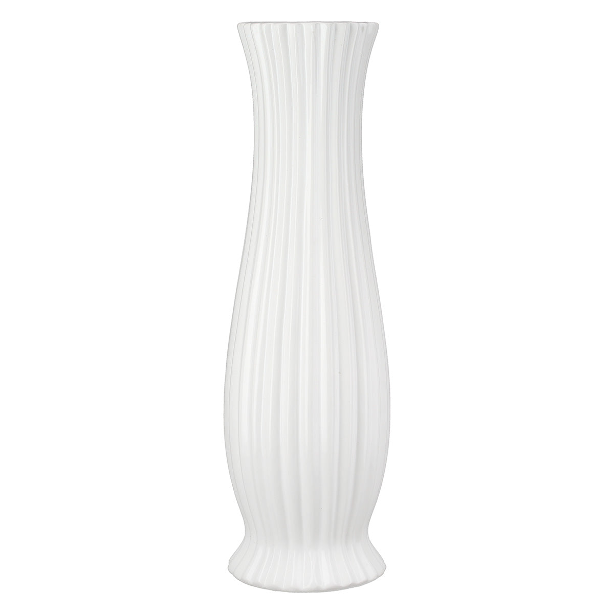 Diverso Glanzende Vaas Wit 33.5 cm