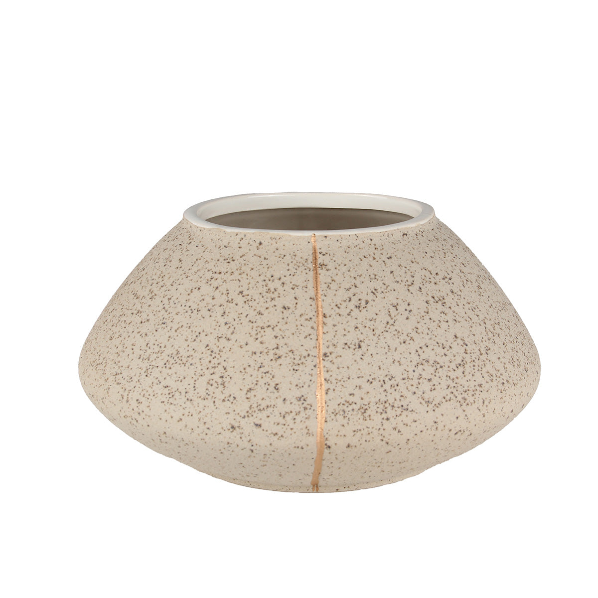 Flag Vaas Crème-Koper 12 cm