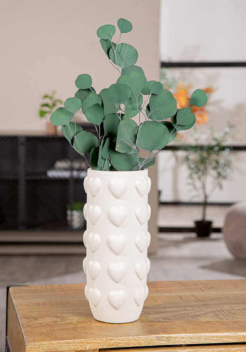 Herzlich Vaas Wit Keramiek 24.5 cm