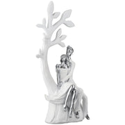 Together Paar Boom Figuur Wit