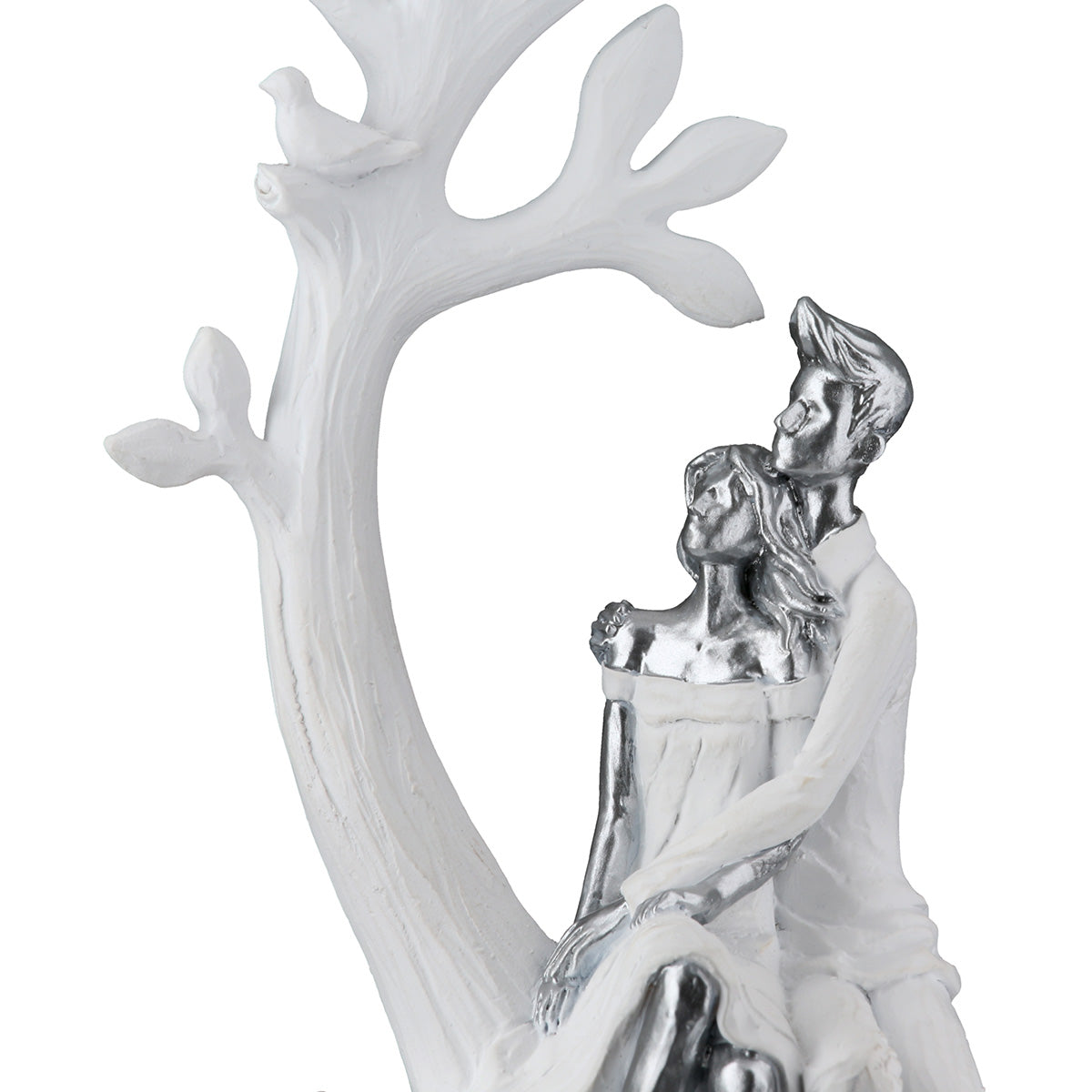 Together Paar Boom Figuur Wit