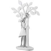Lovely Paar Boom Sculptuur Wit