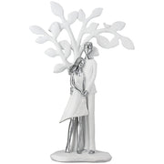 Lovely Paar Boom Sculptuur Wit