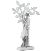 Lovely Paar Boom Sculptuur Wit