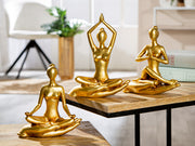 Yoga Frau Hand Figuur Goud
