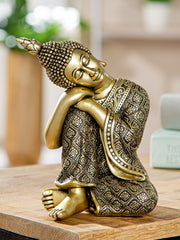 Denkende Buddha Beeld Goud