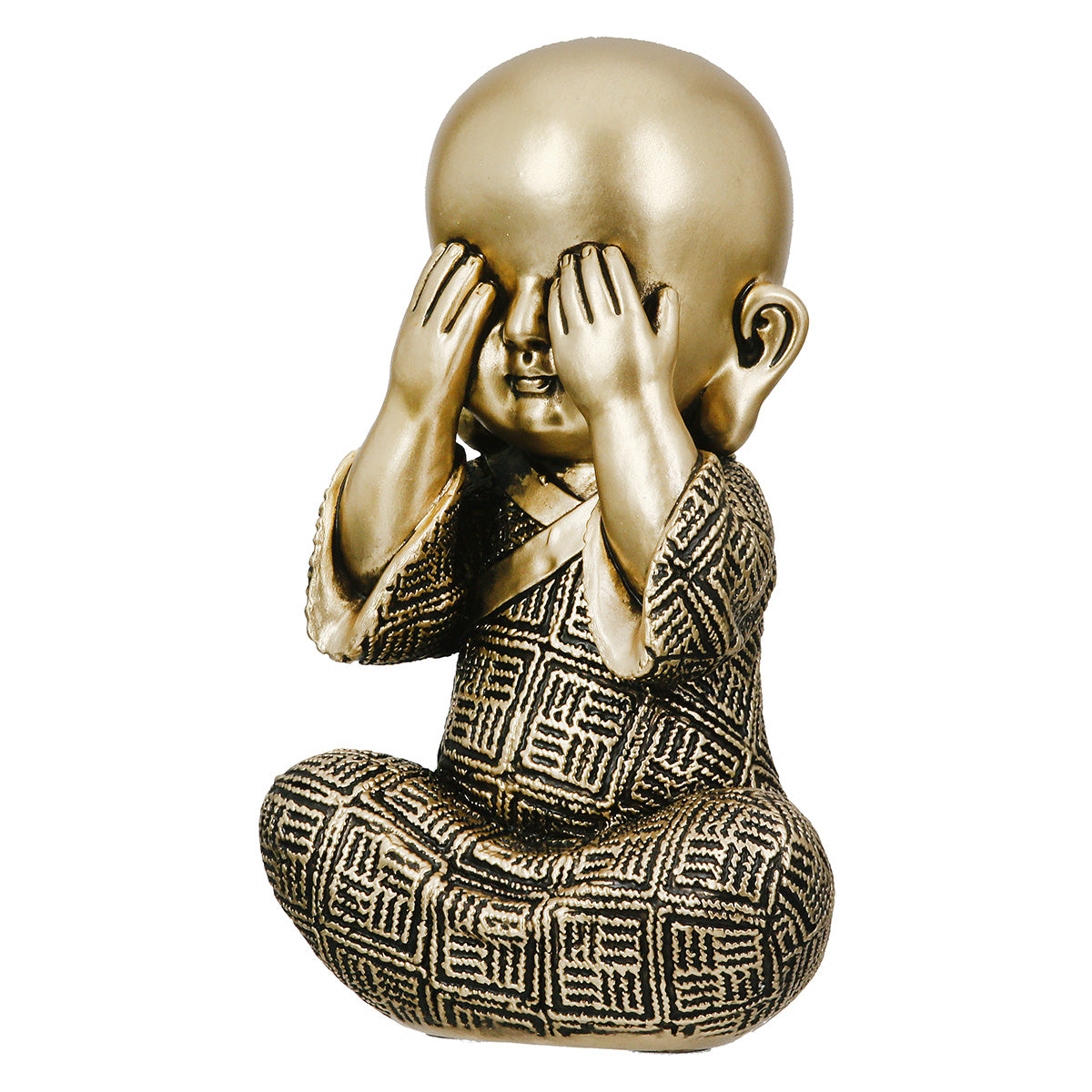 Monk Buddha Beeld Goud