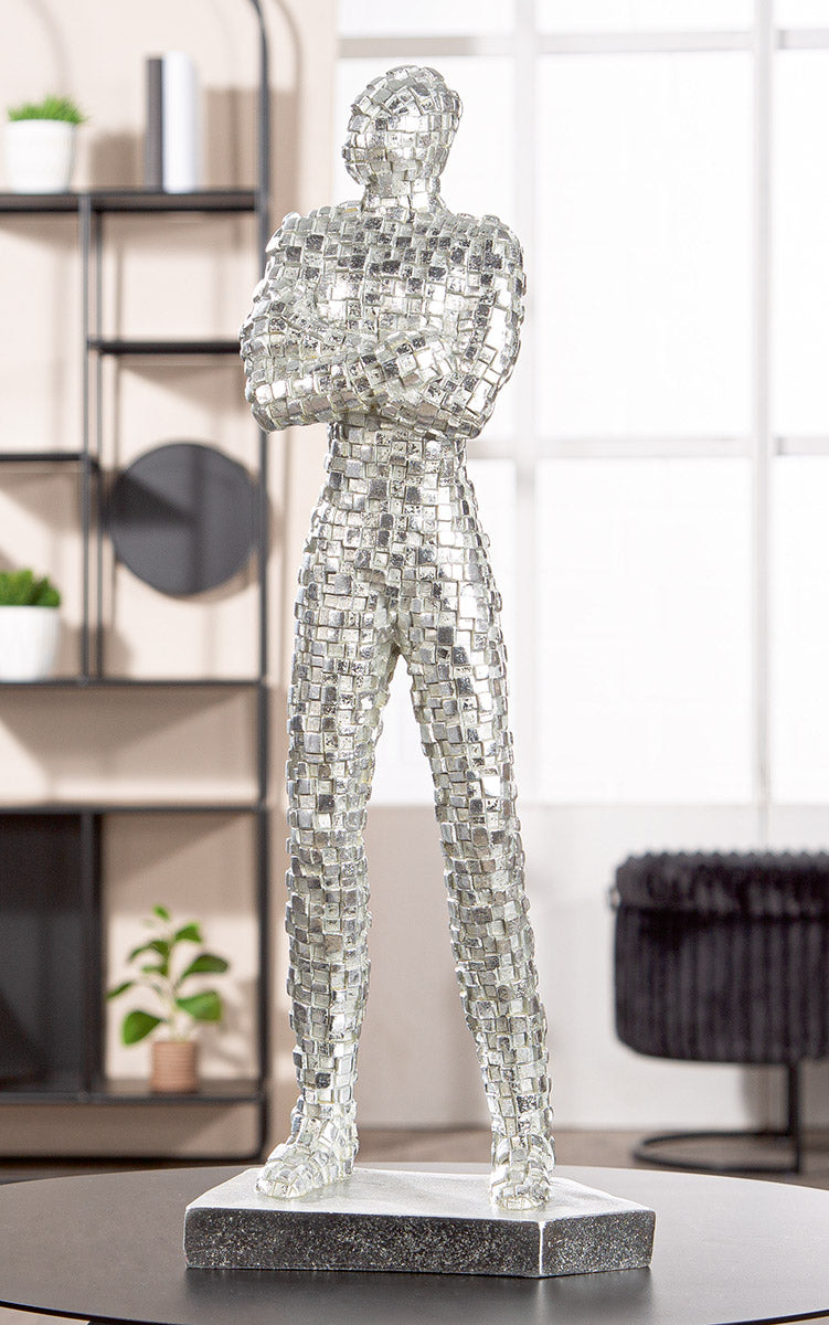 Boxes Persoon Sculptuur Zilver