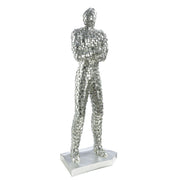 Boxes Persoon Sculptuur Zilver
