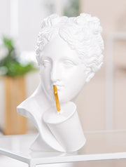 Lady Buste Sculptuur Poly Wit