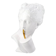 Lady Buste Sculptuur Poly Wit