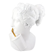 Lady Buste Sculptuur Poly Wit