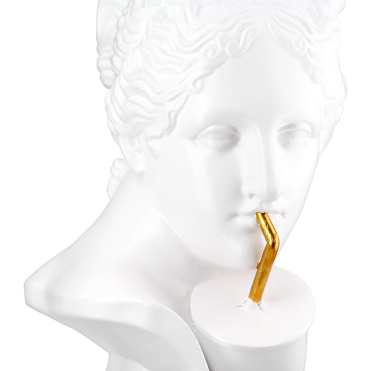 Lady Buste Sculptuur Poly Wit