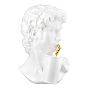 David Buste Sculptuur Poly Wit