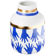 Santorini Vaas Wit Goud 24 cm