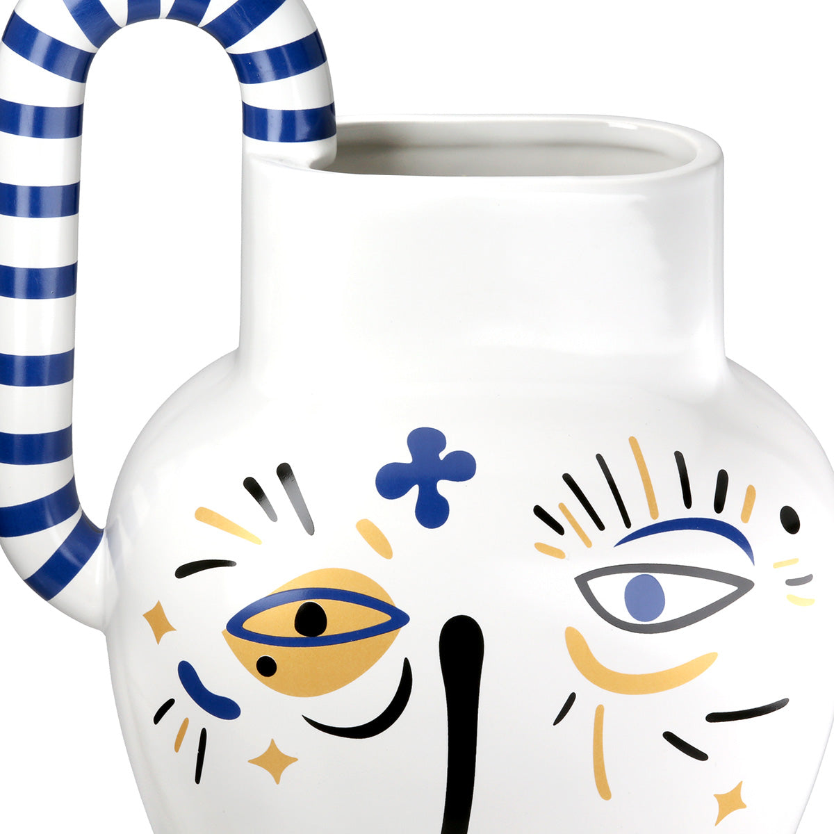 Fira Witte Vaas met Handvat 36 cm