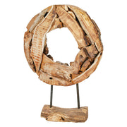 Manila Rond Houten Wanddecoratie