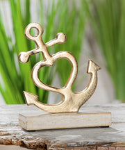 Gouden Anker Decoratie Aluminium