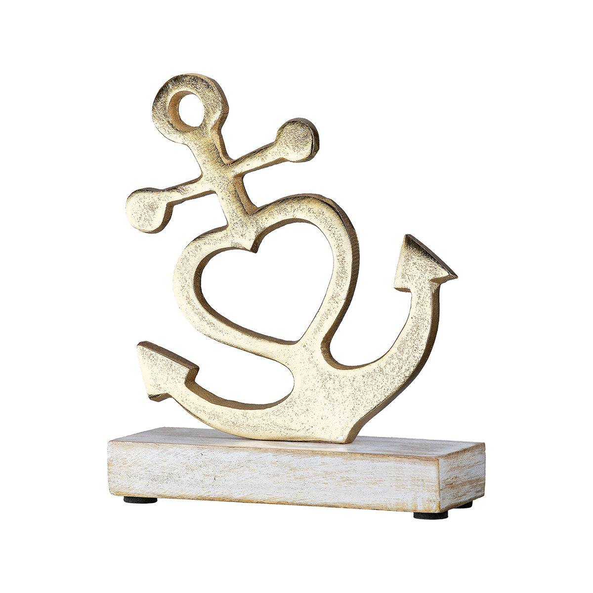 Gouden Anker Beeld Aluminium