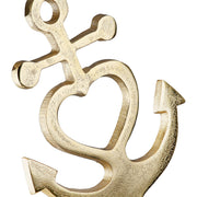 Gouden Anker Beeld Aluminium