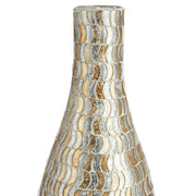 Sanga Mozaïek Vaas Goud Zilver Glas