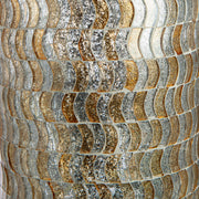 Sanga Mozaïek Vaas Goud Zilver Glas