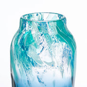 Blauwe glazen vaas Breakers 29.5 cm