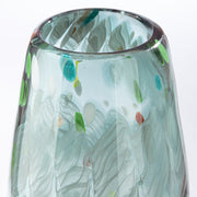 Groene glazen vaas Fuego 31 cm
