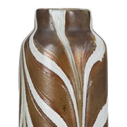 Bruine glazen vaas Afrikano 22 cm