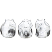 Grid bolvaas zwart-transparant 22 cm