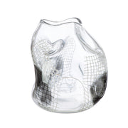 Grid bolvaas zwart-transparant 22 cm