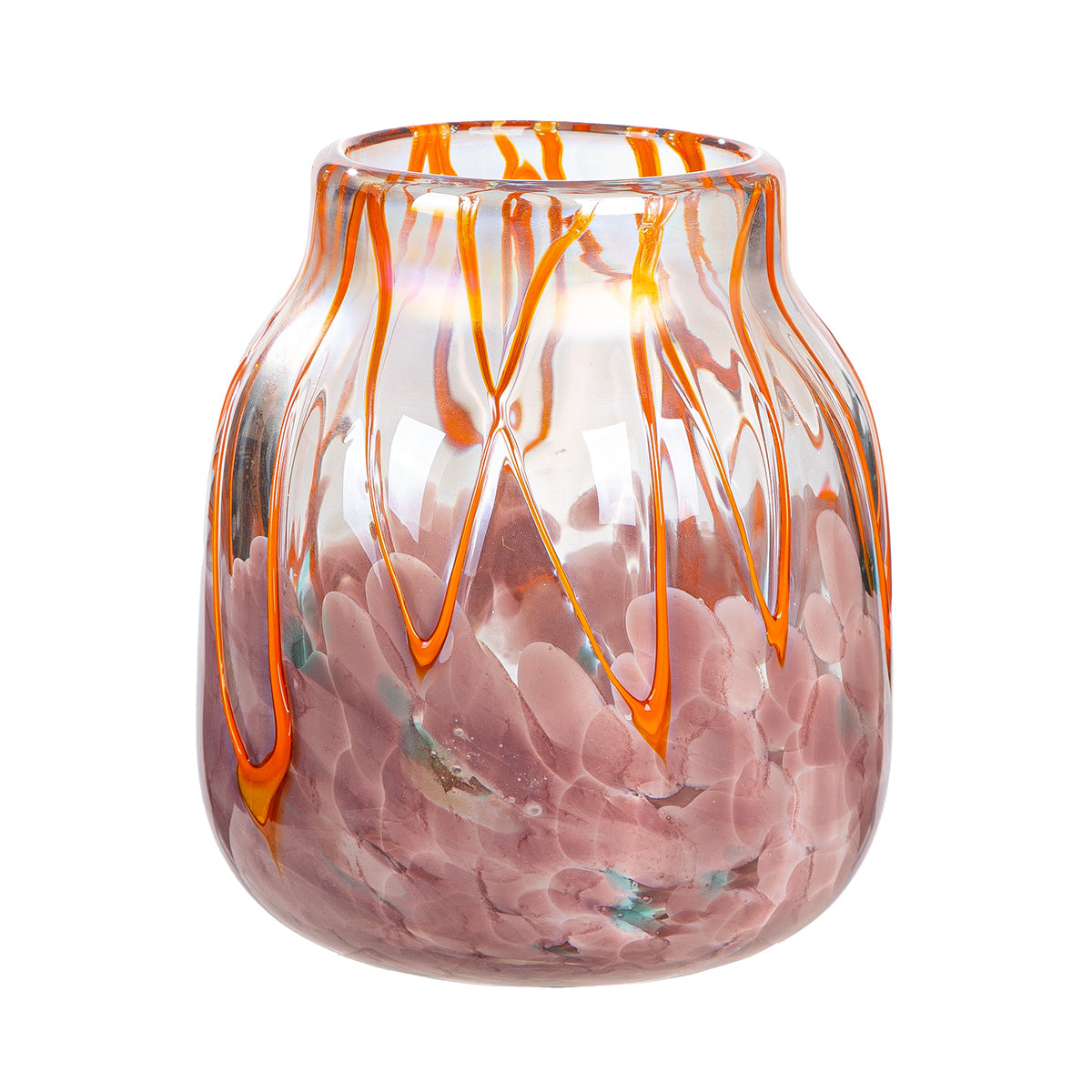 Paarse glazen vaas Artistico 18 cm
