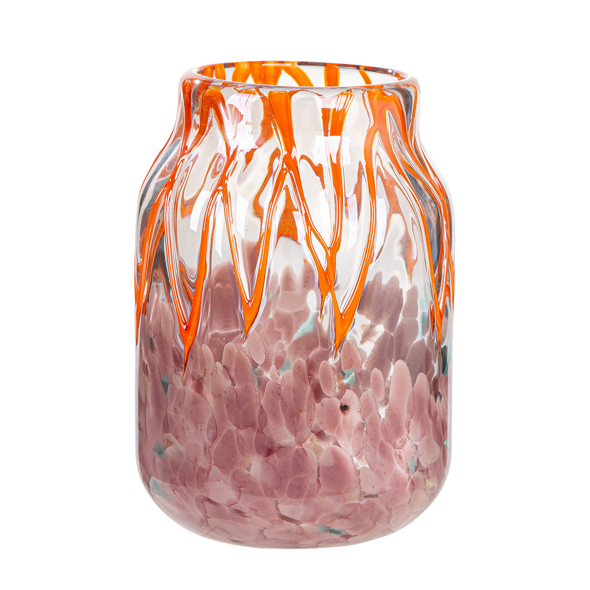 Paarse glazen vaas Artistico 23.5 cm
