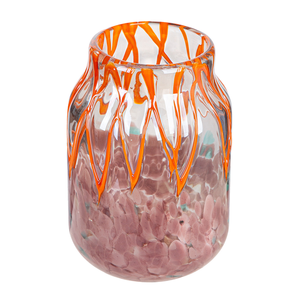Paarse glazen vaas Artistico 23.5 cm
