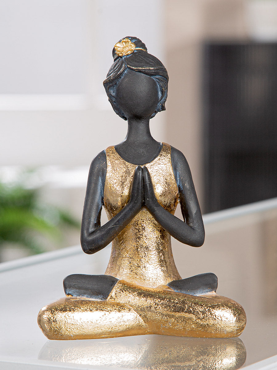Yoga Lady Vrouwenfiguur Goud
