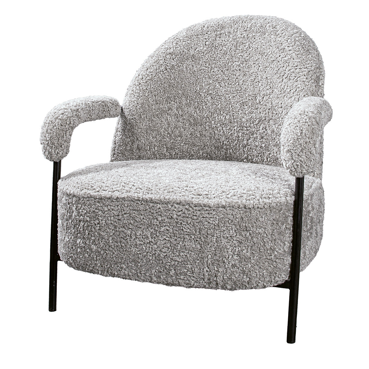 Grijze Ovina Stoffen Fauteuil