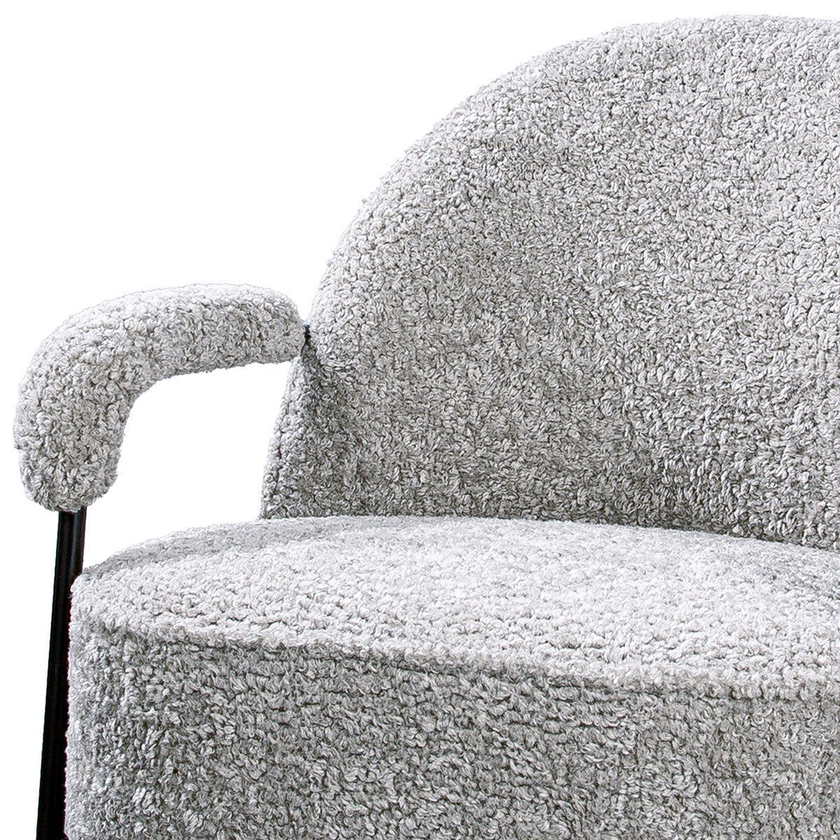 Grijze Ovina Stoffen Fauteuil