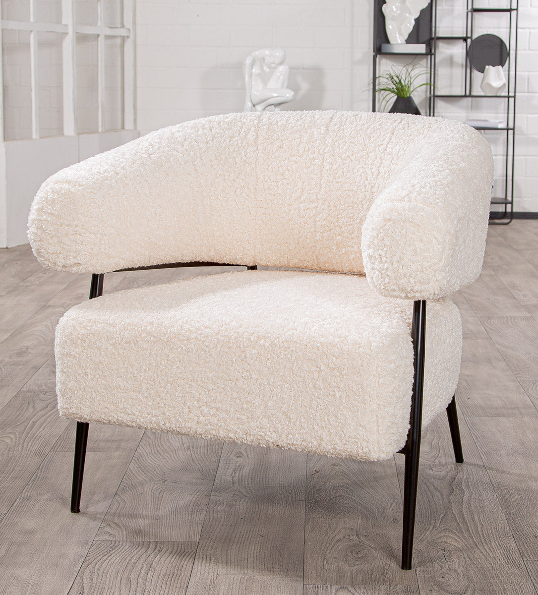Witte Torano Stoffen Fauteuil