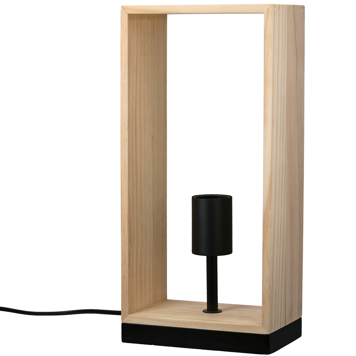 Scatola Houten Tafellamp Natuurlijk