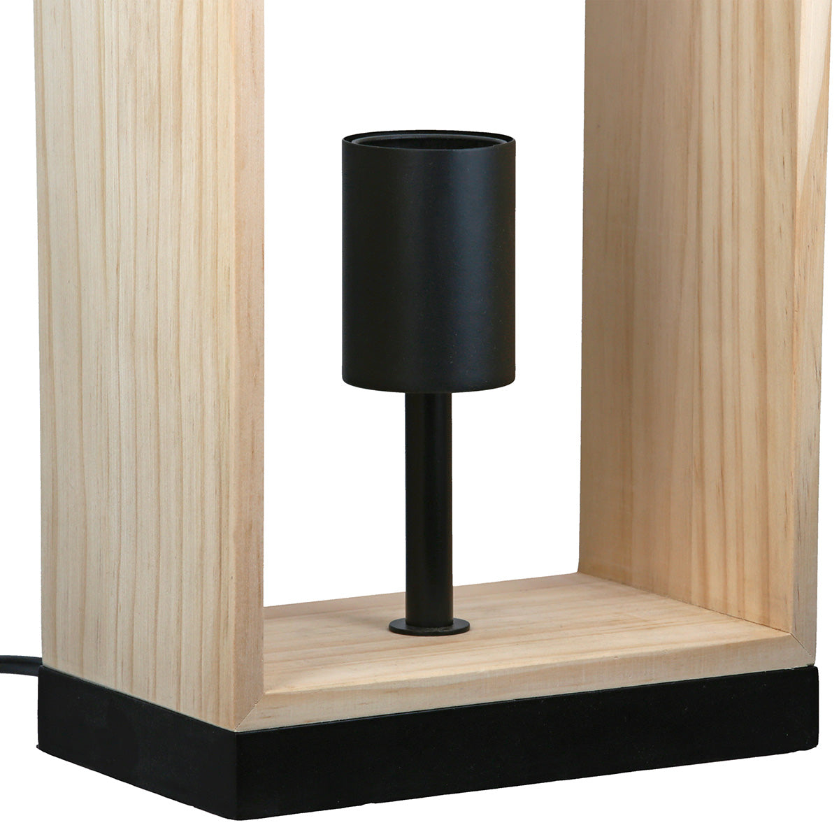 Scatola Houten Tafellamp Natuurlijk