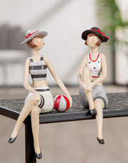 Beachgirls Zittende Zeemeermin