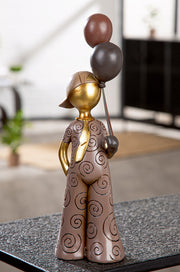 Ballonjunge Jongen Figuur Bruin
