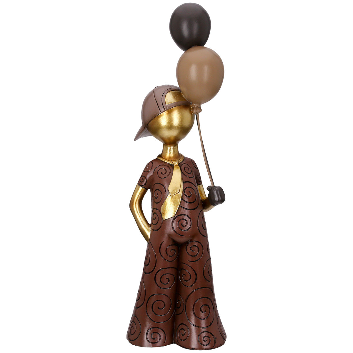 Ballonjunge Jongen Figuur Bruin