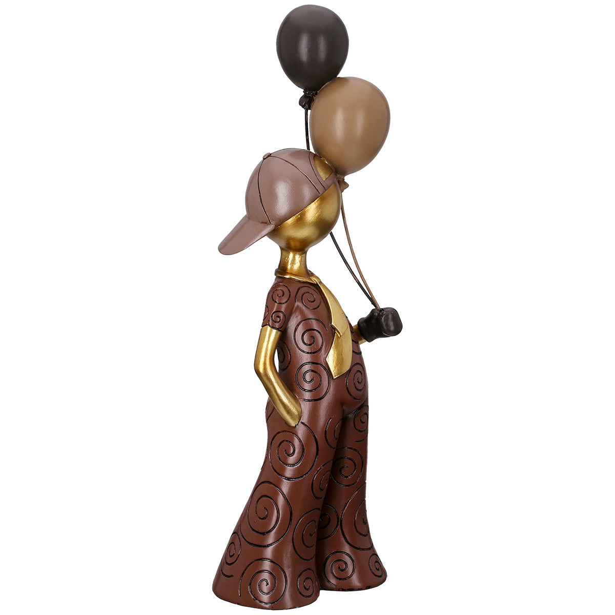 Ballonjunge Jongen Figuur Bruin