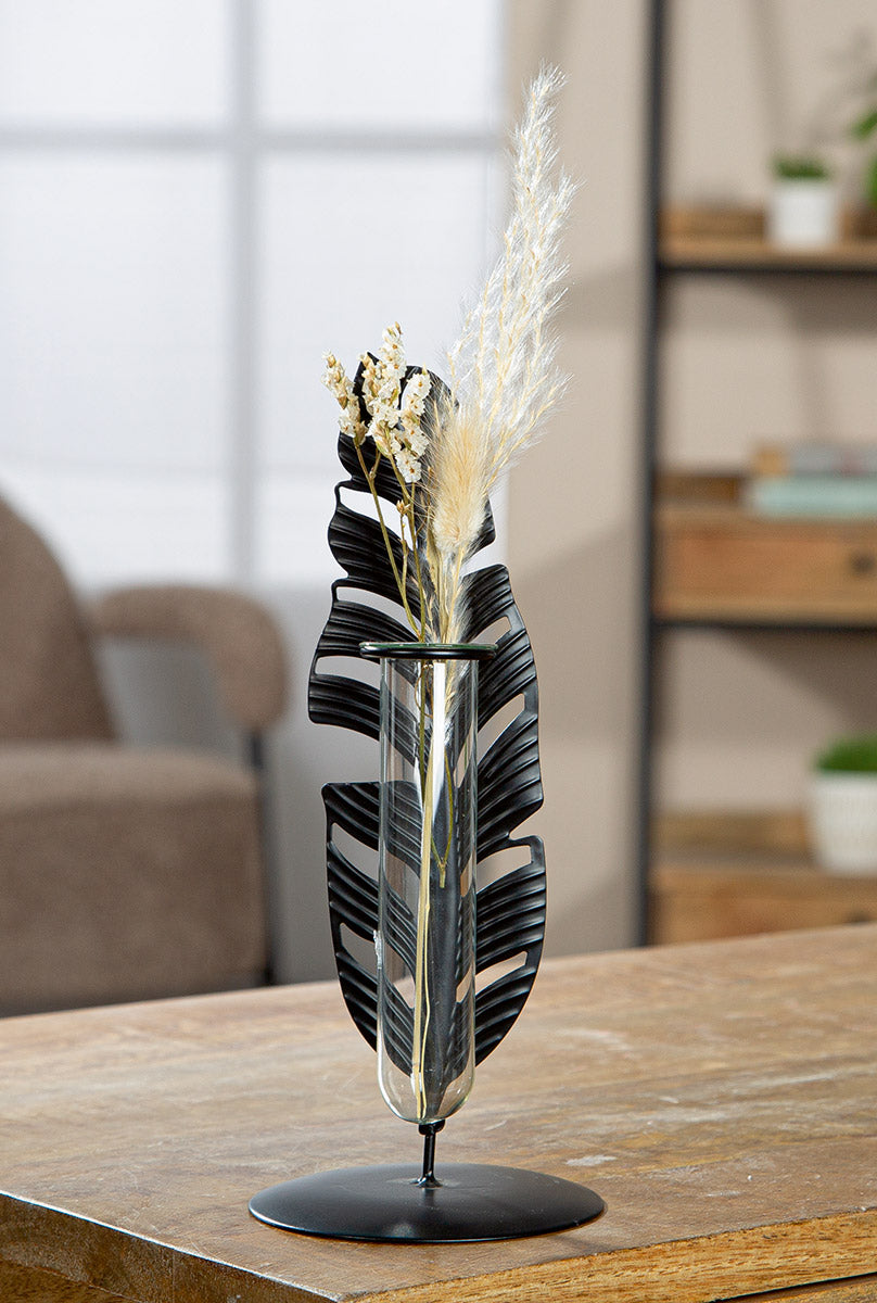 Zwarte Bladvaas Jakarta 22 cm