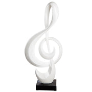 Witte Sleutel Sculptuur op Marmer