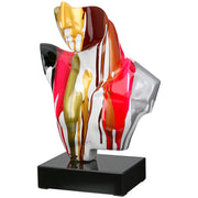Man Sculptuur Multicolor Glanzend