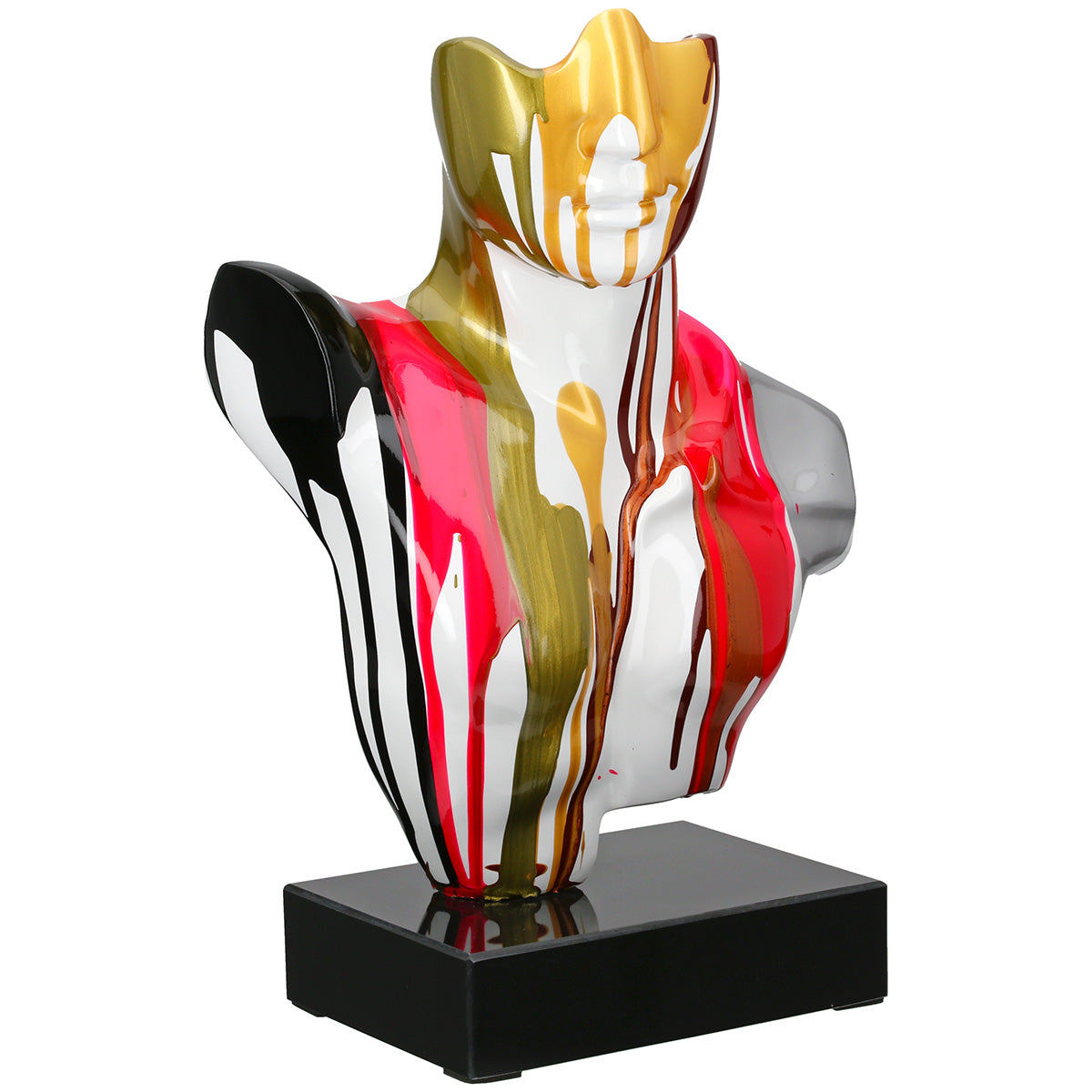 Man Sculptuur Multicolor Glanzend