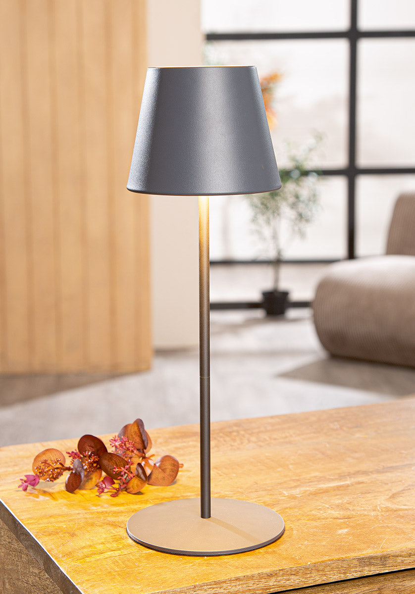 Alisa LED Tafellamp Dimbaar Grijs